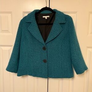 CAbi Teal Teddy Jacket